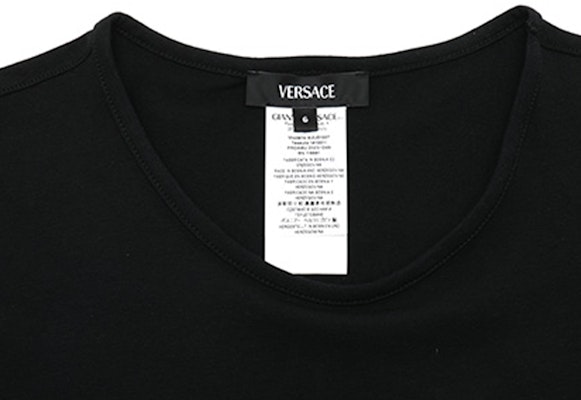 ヴェルサーチ SS24 ロゴプリント 長袖 Tシャツ 2枚セット ブラック AU10197-1A1001-1A1008 Details for ヴェルサーチ SS24 ロゴプリント 長袖 Tシャツ 2枚セット ブラック AU10197-1A1001-1A1008