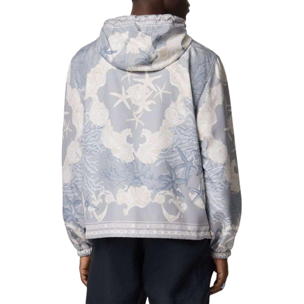VERSACE SS24  Printed Hooded Zip-Up Jacket Grey 1014855-1A11380-5E360 圖 5