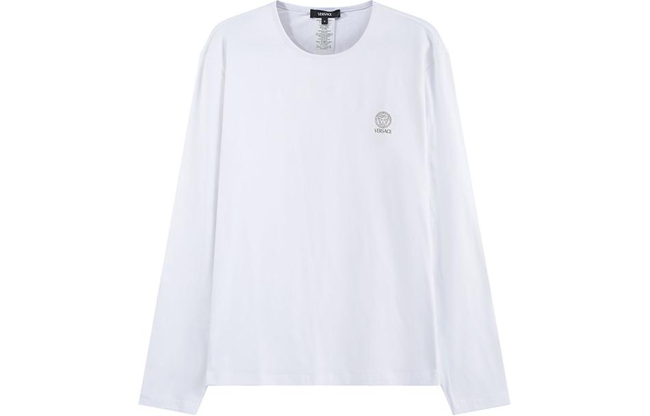 Lookbook 范思哲 SS24 修身印花长袖圆领T恤 双包装 白色 AU10197-1A10011-A1001