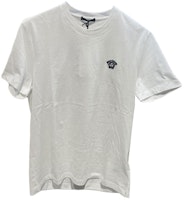 VERSACE SS24 White Crewneck Logo Patch Short Sleeve T-Shirt. A89500S-A230901-2W020 VERSACE SS24 White Crewneck Logo Patch Short Sleeve T-Shirt. A89500S-A230901-2W020