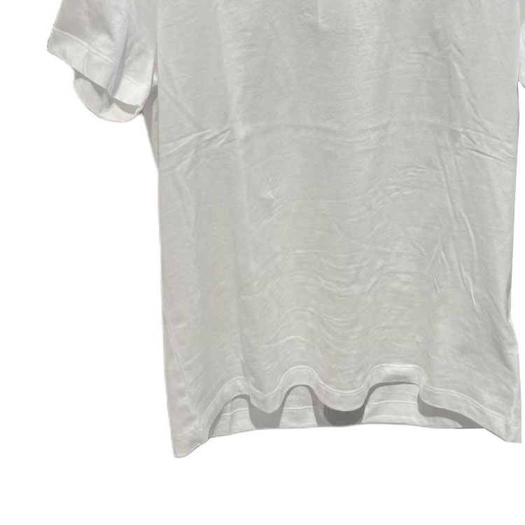 Sizing VERSACE SS24 白色圓領標誌短袖T恤。 A89500S-A230901-2W020