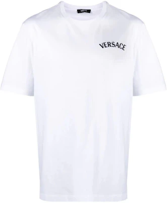 VERSACE SS24 白色刺繡Logo 圓領休閒T恤 1013302-1A09865-1W010 Buy VERSACE SS24 白色刺繡Logo 圓領休閒T恤 1013302-1A09865-1W010