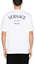 Shop VERSACE SS24 白色刺繡Logo 圓領休閒T恤 1013302-1A09865-1W010