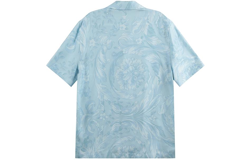 Lookbook Versace SS24 巴洛克印花單排扣夏威夷襯衫 天藍 男款 1003926-1A09582-5U940