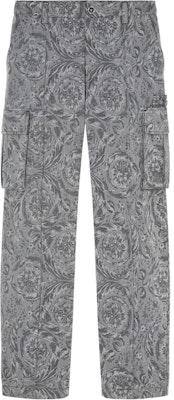 VERSACE SS24 Baroque Print Straight-Leg Cargo Pants Men’s Grey 1016245-1A11379-2BO70 Order VERSACE SS24 Baroque Print Straight-Leg Cargo Pants Men’s Grey 1016245-1A11379-2BO70