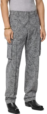 VERSACE SS24 Baroque Print Straight-Leg Cargo Pants Men’s Grey 1016245-1A11379-2BO70 Purchase VERSACE SS24 Baroque Print Straight-Leg Cargo Pants Men’s Grey 1016245-1A11379-2BO70