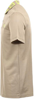 ヴェルサーチ SS24 カラーブロック ロゴ刺繍 カジュアル 半袖ポロ カーキ メンズ A89492-1A04867-2KF90 Shop ヴェルサーチ SS24 カラーブロック ロゴ刺繍 カジュアル 半袖ポロ カーキ メンズ A89492-1A04867-2KF90