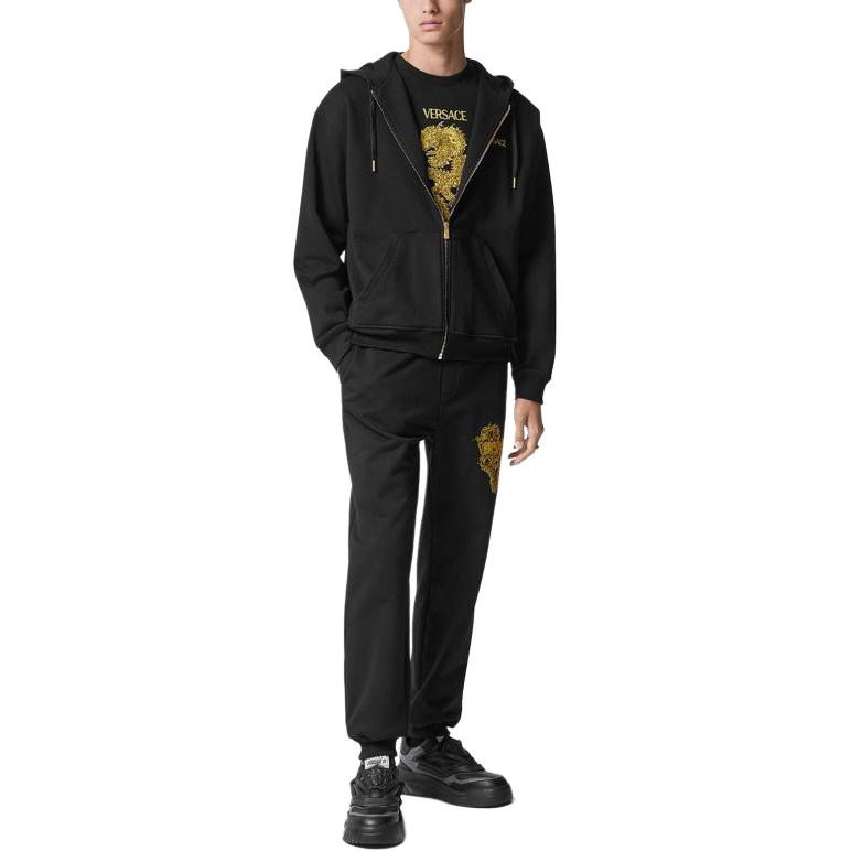 VERSACE SS24 Dragon Logo Hoodie Black  Pullover. 1014550-1A10374-2B150 圖 3