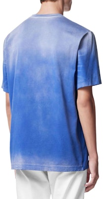 ヴェルサーチ SS24 グラデーションロゴプリント クルーネックTシャツ ネイビーブルー 1013302-1A09864-1UI10 Shop ヴェルサーチ SS24 グラデーションロゴプリント クルーネックTシャツ ネイビーブルー 1013302-1A09864-1UI10