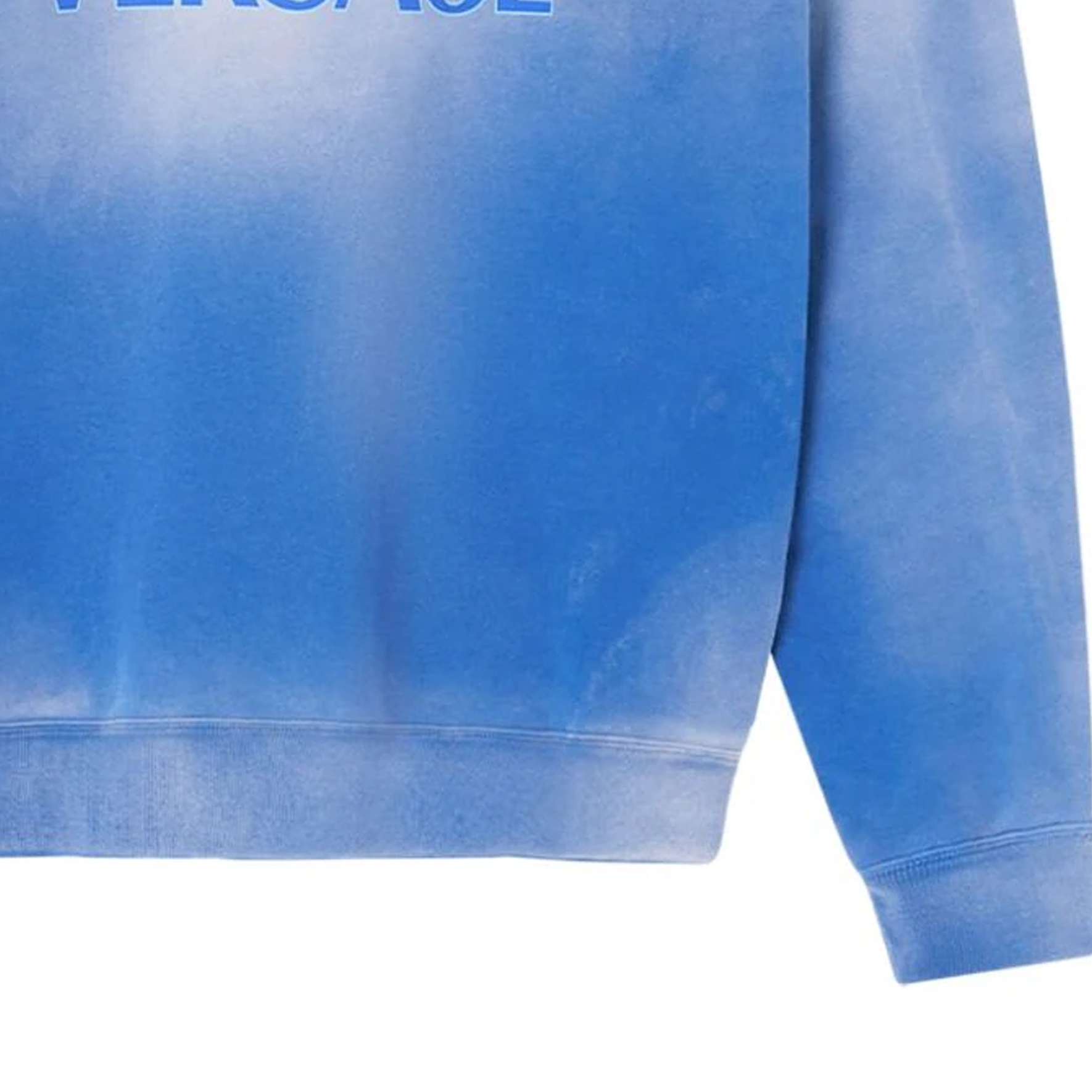 Cheap Versace SS24 漸層標誌印花藍色長袖圓領衛衣 1013969-1A09921-1UI10