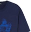 Purchase VERSACE SS24 Logo Print Navy Blue Casual Crewneck T-Shirt for Men. 1013302-1A09867-1UI20