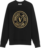 Versace SS24 Logo Print Oversized Crewneck Sweatshirt Men’s Black E77GAIT01-ECF00T-EG89 Versace SS24 Logo Print Oversized Crewneck Sweatshirt Men’s Black E77GAIT01-ECF00T-EG89