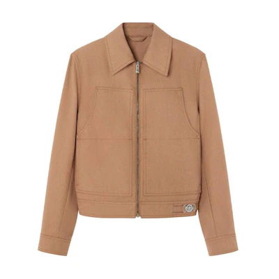 Versace SS24 Medusa Badge Zip Pocket Casual Jacket Men’s - Terracotta Brown 1016262-1A11406-1K000