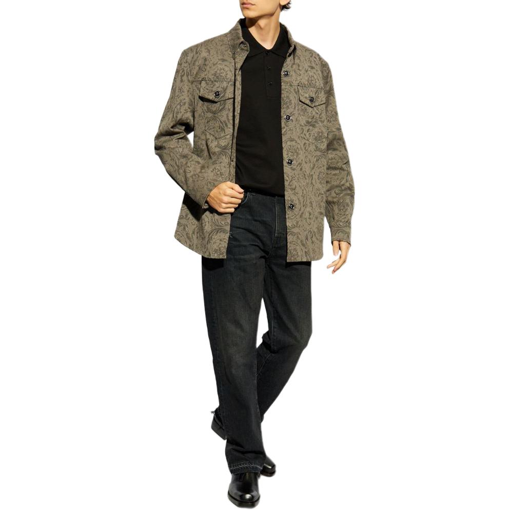 VERSACE SS24 Medusa Logo Short Sleeve Polo Shirt Men’s Black 1013906-1A11306 圖 5