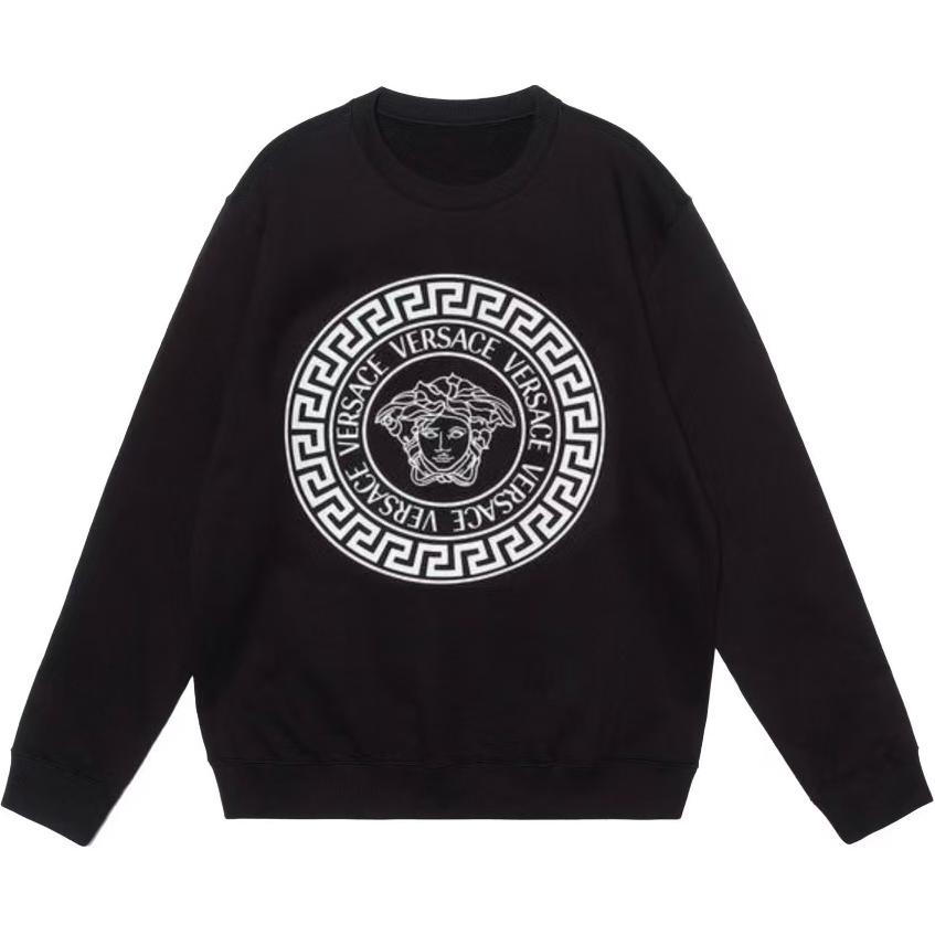 Order VERSACE SS24 Medusa Print Crewneck Long Sleeve Sweatshirt Men’s Black 1011852-1A12064-2B020