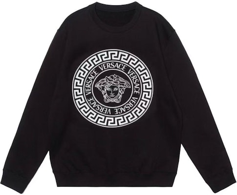VERSACE SS24 Medusa Print Crewneck Long Sleeve Sweatshirt Men’s Black 1011852-1A12064-2B020 Order VERSACE SS24 Medusa Print Crewneck Long Sleeve Sweatshirt Men’s Black 1011852-1A12064-2B020