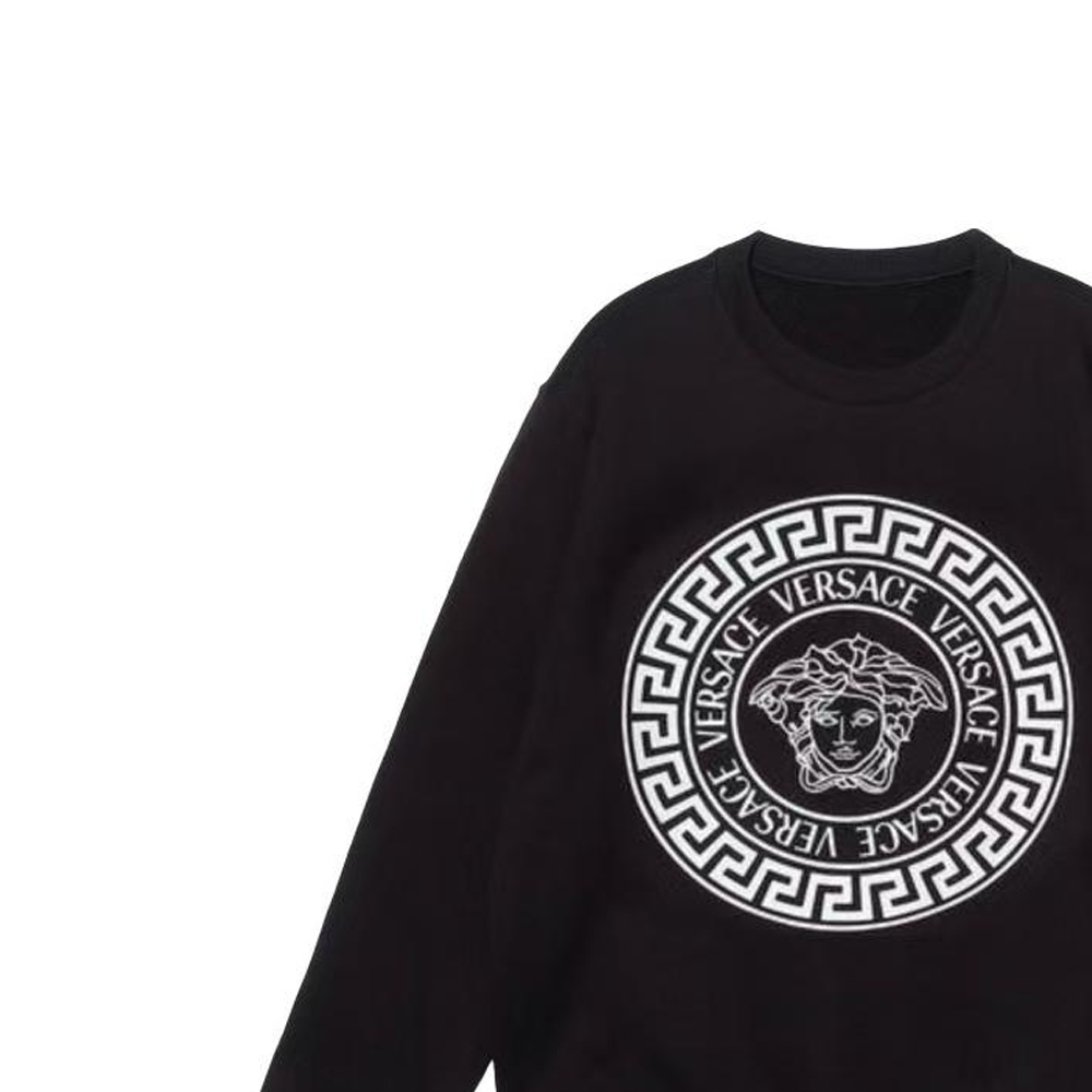 Purchase VERSACE SS24 Medusa Print Crewneck Long Sleeve Sweatshirt Men’s Black 1011852-1A12064-2B020