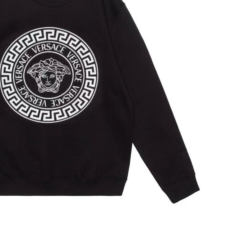 Details for VERSACE SS24 Medusa Print Crewneck Long Sleeve Sweatshirt Men’s Black 1011852-1A12064-2B020