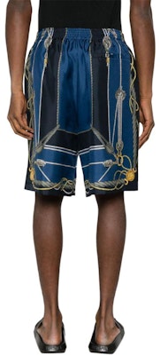 范思哲 SS24 海洋印花蓝色中腰宽松男士短裤 1002476-1A09762-5U170 Shop 范思哲 SS24 海洋印花蓝色中腰宽松男士短裤 1002476-1A09762-5U170