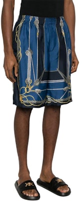 范思哲 SS24 海洋印花蓝色中腰宽松男士短裤 1002476-1A09762-5U170 Purchase 范思哲 SS24 海洋印花蓝色中腰宽松男士短裤 1002476-1A09762-5U170