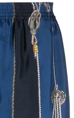 范思哲 SS24 海洋印花蓝色中腰宽松男士短裤 1002476-1A09762-5U170 Sizing 范思哲 SS24 海洋印花蓝色中腰宽松男士短裤 1002476-1A09762-5U170