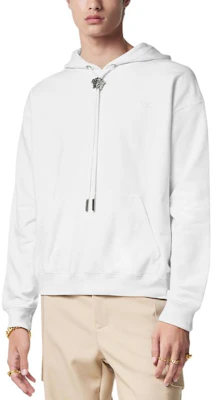 Versace SS24 Hoodie Pullover Solid Color Putih dengan Tali Serut. 1008661-1A06213-1W000 Purchase Versace SS24 Hoodie Pullover Solid Color Putih dengan Tali Serut. 1008661-1A06213-1W000