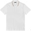 Buy Versace SS24 White Embroidered Lettering Straight-Cut Casual Polo Shirt 1011851-A231377-2W110