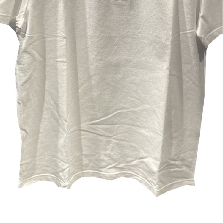 Shop Versace SS24 White Embroidered Lettering Straight-Cut Casual  Polo Shirt 1011851-A231377-2W110