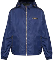 Order VERSACE SS25 藍色拉鏈連帽飛行外套夹克 1020685-1A02928-1UF50
