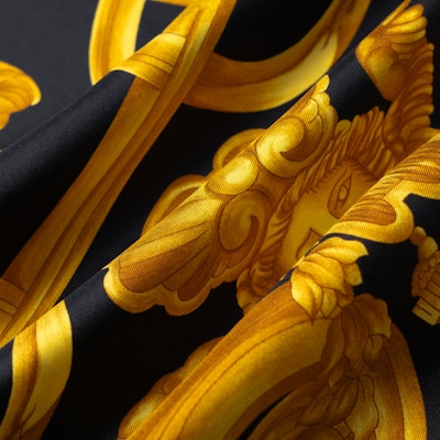 VERSACE SS25 Kemeja Sutera Lengan Panjang Baroque Lelaki 1008274-1A10489-5B000 Sizing VERSACE SS25 Kemeja Sutera Lengan Panjang Baroque Lelaki 1008274-1A10489-5B000