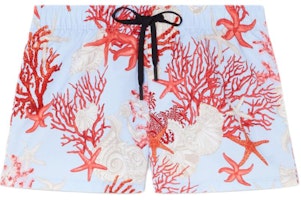 VERSACE Starfish Print Mid-Rise Loose Fit Swim Shorts Men FW24 Multicolor 1016217-1A11347-5UB20 VERSACE Starfish Print Mid-Rise Loose Fit Swim Shorts Men FW24 Multicolor 1016217-1A11347-5UB20