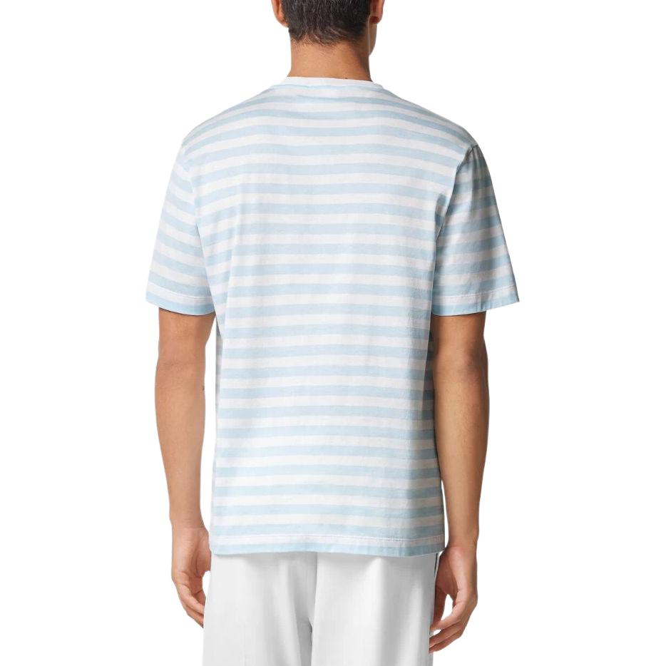 Versace Striped Logo Icon Short Sleeve T-Shirt  White 1013302-1A09873-2WK90 圖 4