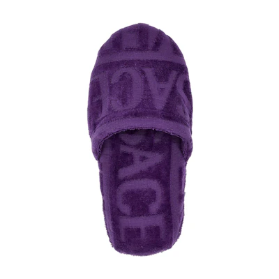 Versace Towel Slippers 'Solid Purple'