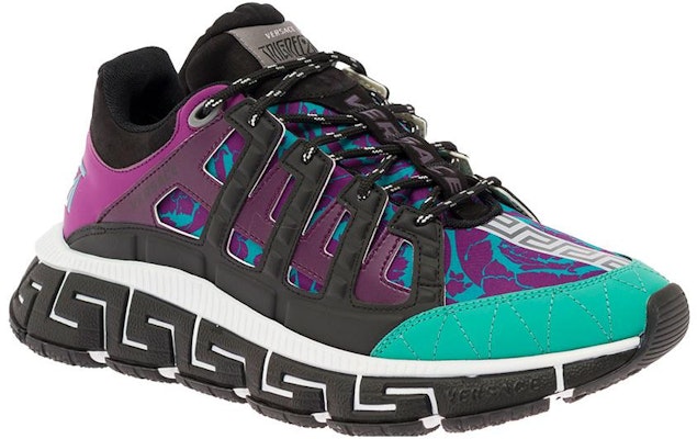 Versace Trigreca 'Cetak Barocco - Teal Plum' DSU8094-1A04983-6V450 Order Versace Trigreca 'Cetak Barocco - Teal Plum' DSU8094-1A04983-6V450