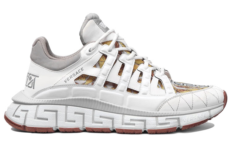 Order VERSACE范思哲 Trigreca 耐磨防滑 厚底鞋 男款 白色