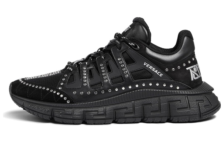 Versace Trigreca 'Black Silver Studs' DSU8094-1A05500_1B000