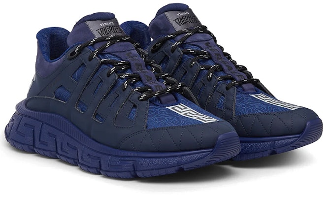 Versace Trigreca 'Biru' Sepatu Pria DSU8094-1A02709-1U040 Lookbook Versace Trigreca 'Biru' Sepatu Pria DSU8094-1A02709-1U040