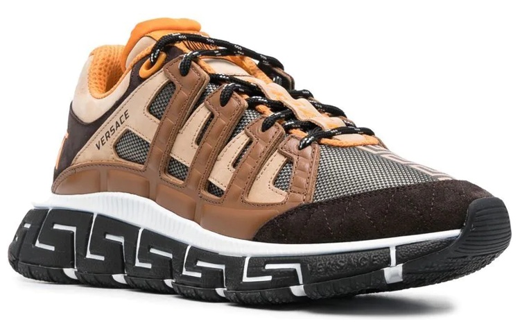 Order Versace Trigreca 'Testa Moro Beige' Lelaki Wanita Sneakers DSU8094-1A04984-2N470