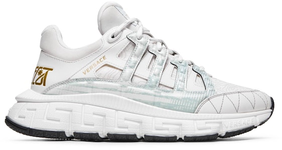 VERSACE范思哲 Trigreca 潮流 低幫 運動休閒鞋 男款 白 Buy VERSACE范思哲 Trigreca 潮流 低幫 運動休閒鞋 男款 白