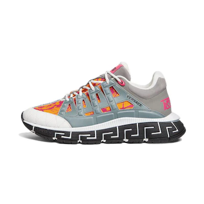 Versace Trigreca Sneaker 'Barocco Print - Pewter Magenta'
