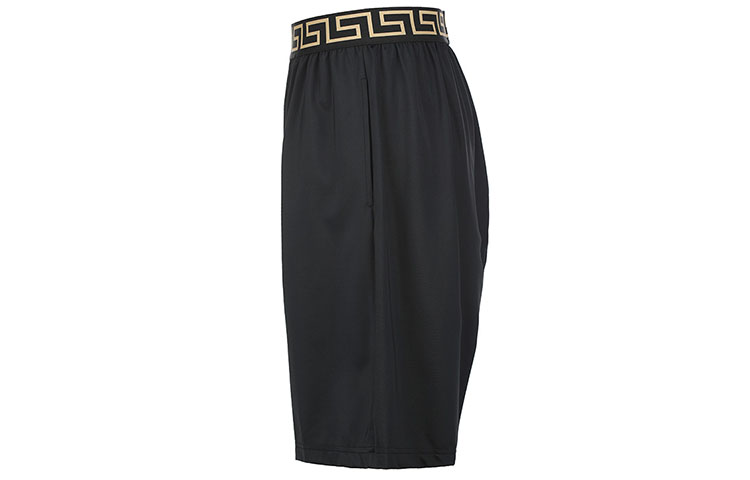 Shop 范思哲 黑色logo松紧腰休闲短裤 1003754-1A02555-A80G