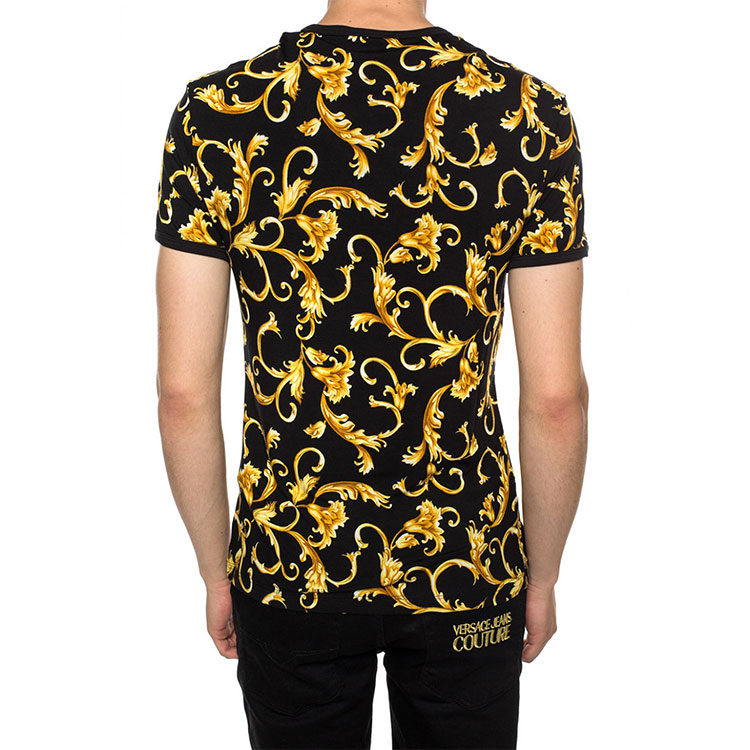 Purchase VERSACE 男士复古巴洛克印花短袖T恤 AGU03003-AV00214-A732