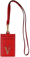 Versace Virtus Card Holder Red Versace Virtus Card Holder Red