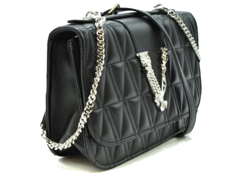 Order 베르사체 버투스 퀼팅 스몰 블랙 숄더백
