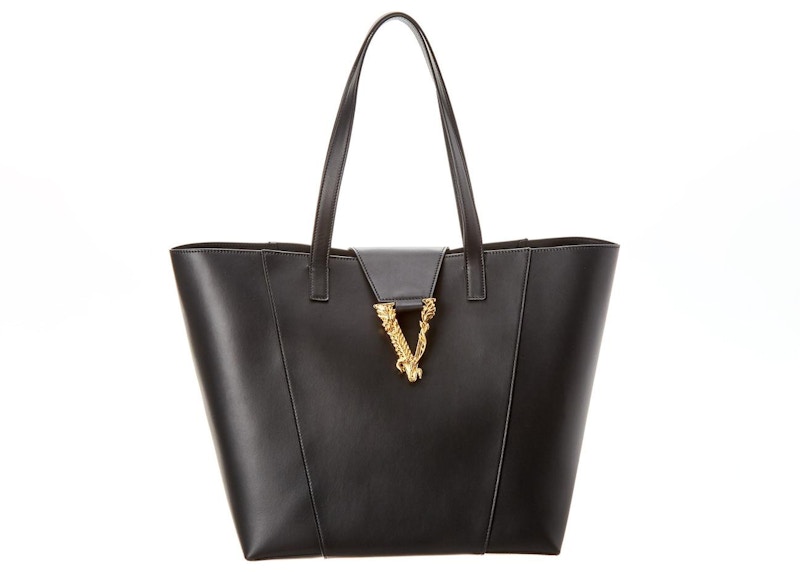 Versace Virtus Shopper Tote Black
