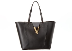Versace Virtus Shopper Tote Black Versace Virtus Shopper Tote Black