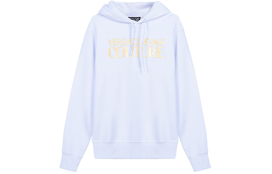 Versace White Alphabet Print Hoodie for Men B7GWA7TP-30318-K41