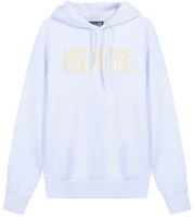 Versace White Alphabet Print Hoodie for Men B7GWA7TP-30318-K41 Versace White Alphabet Print Hoodie for Men B7GWA7TP-30318-K41
