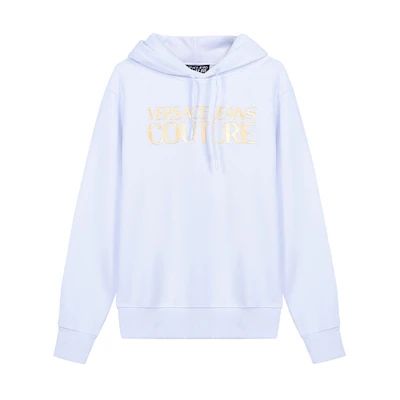 Versace White Alphabet Print Hoodie for Men B7GWA7TP-30318-K41