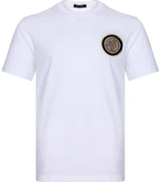 VERSACE White Cotton Crewneck T-Shirt with Character Logo A79437-A201952-A001 VERSACE White Cotton Crewneck T-Shirt with Character Logo A79437-A201952-A001